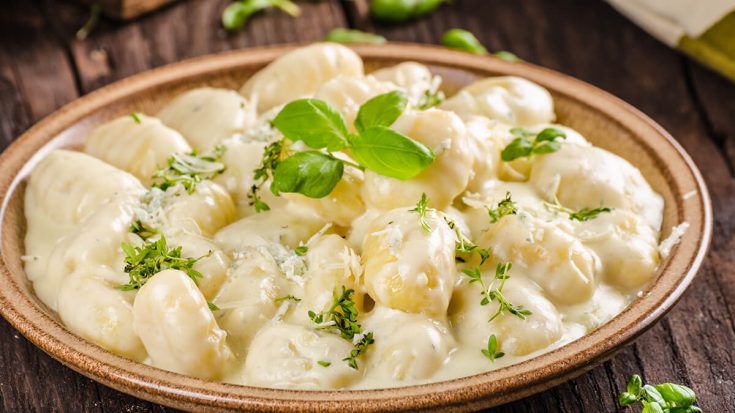 Creamy Cheesy Garlic Gnocchi