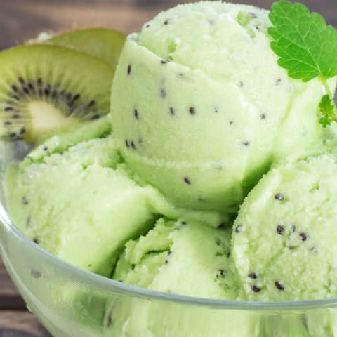 Kiwi Sorbet with Yonanas