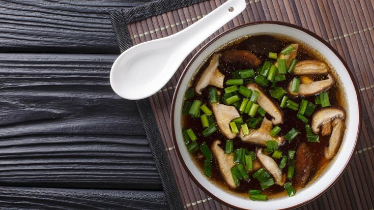 Japanese Mushroom Soup With Beef Broth