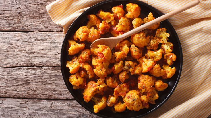 Easy Curry Roasted Frozen Cauliflower Recipe