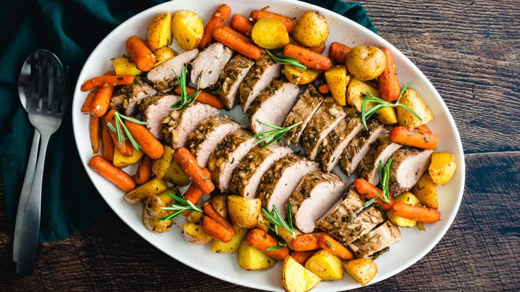 Roasted Turkey Tenderloin with Vegetables