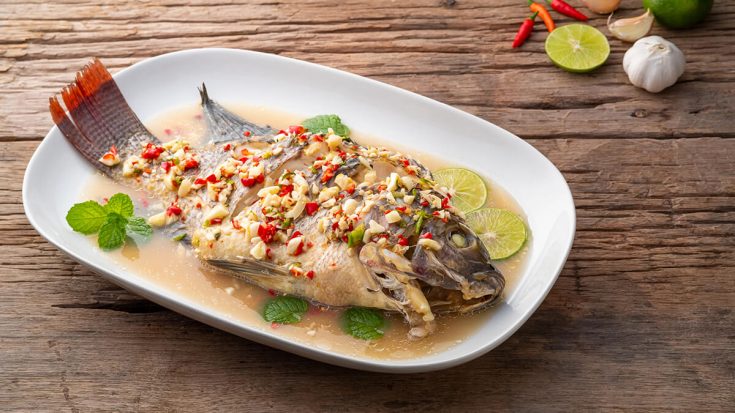 Steamed Whole Tilapia With Garlic Lime Recipe