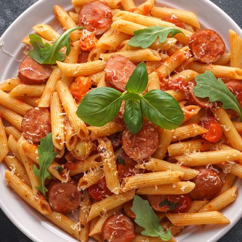 Easy Linguiça Penne