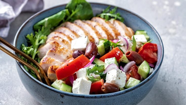 Greek-Styled Chicken Protein Bowl Recipe