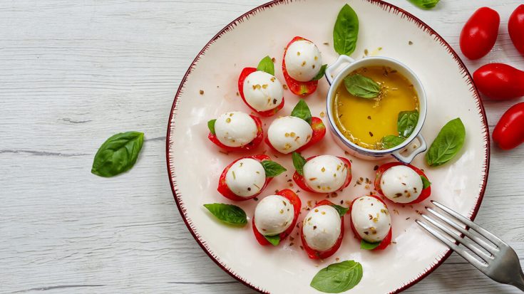 Caprese Salad With Grape Tomatoes Recipe