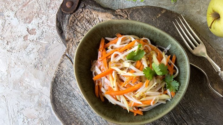 Daikon, Carrot, and Apple Salad Recipe