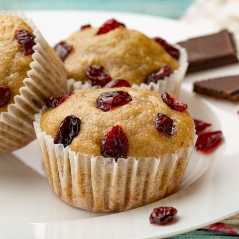 Easy Dried Cherry Muffins-image