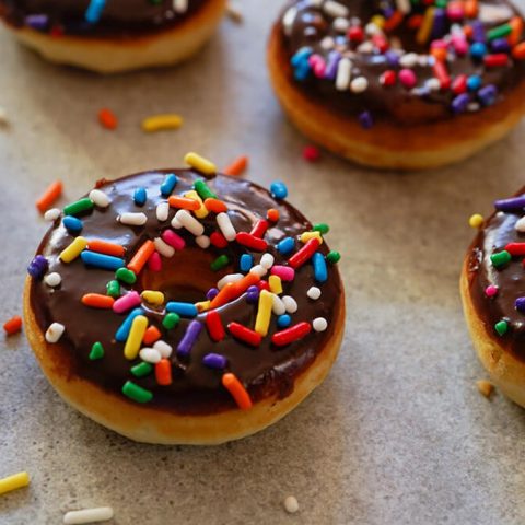 Classic Chocolate Mini Donuts