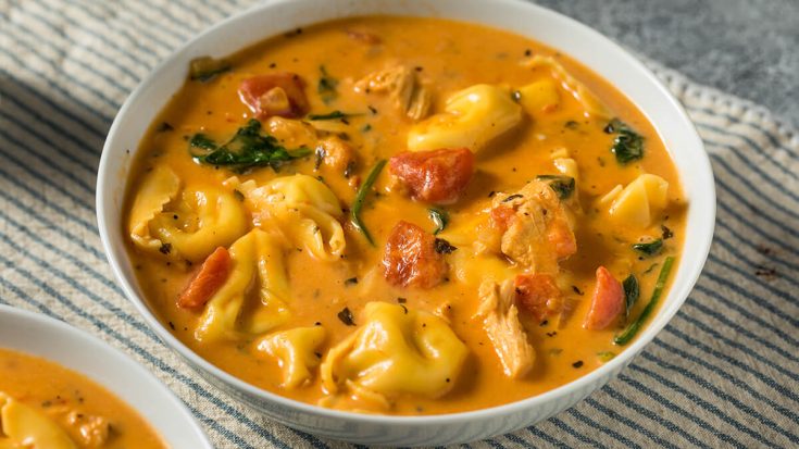 Creamy Chicken Tortellini Soup Recipe