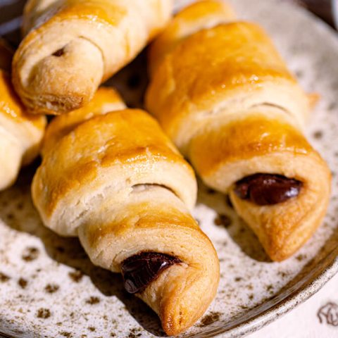 Nutella Stuffed Crescent Rolls