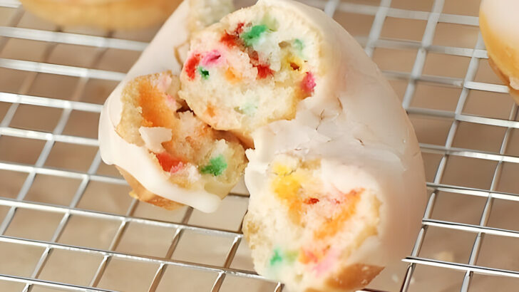 Confetti Cake Mini Donut Recipe