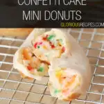 Confetti Cake Mini Donuts Recipe