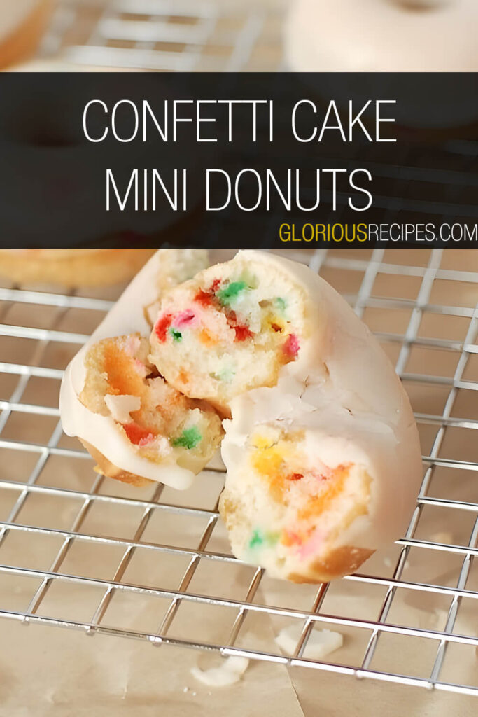 Confetti Cake Mini Donuts Recipe