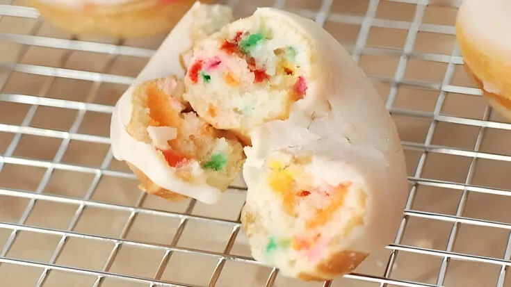 Confetti Cake Mini Donuts Recipe