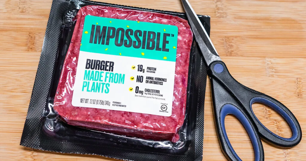 Impossible Meat Vegan Burger
