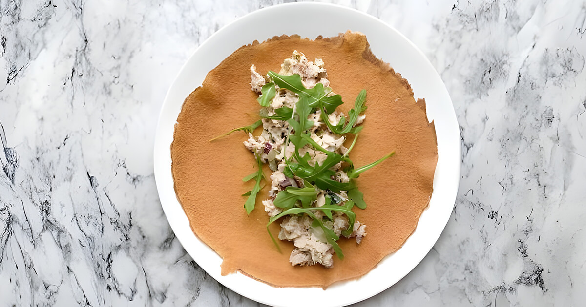 Low Carb Tuna Crepini Wrap