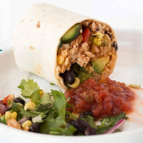 Wahoo Fish Burrito With Pineapple Salsa