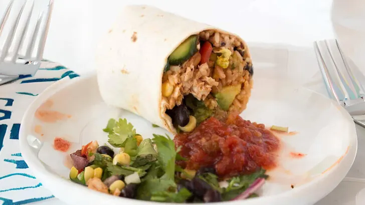 Wahoo Fish Burrito With Pineapple Salsa Recipe