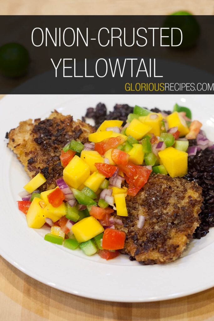 Onion-Crusted Yellowtail Recipe